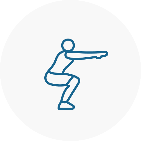 体操をする人のイラスト