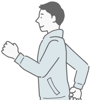 走る人のイラスト